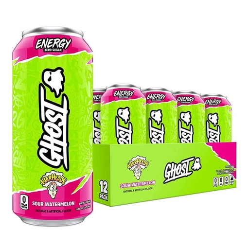[810128524346] GHOST ENERGY WARHEAD SOUR WATERMELON 473ML 