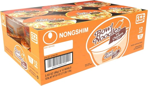 [NS-010] NONGSHIM BOWL SPICY CHICKEN (86G-12PK)