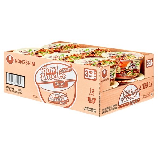 [NS-014] NONGSHIM BOWL BEEF (86G-12PK)