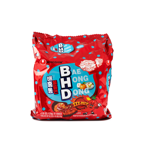 [031146009282] NONGSHIM BAEHONGDONG  NOODLE (129G-4PK) 