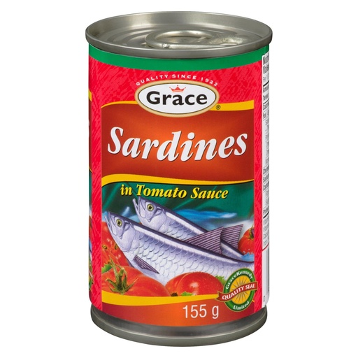 [055270853283] GRACE SARDINES IN TOMATO SAUCE (155G)