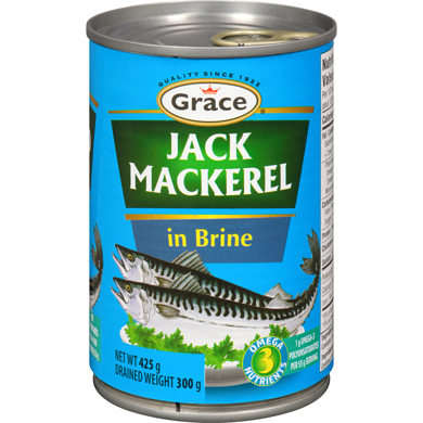 GRACE JACK MACKEREL IN BRINE (425G)