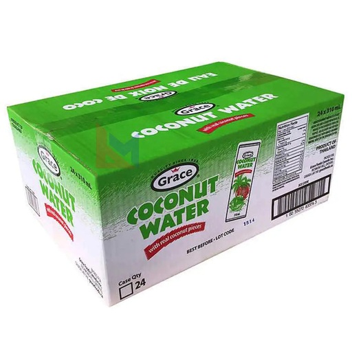 [411880] GRACE COCONUT WATER WITH PULP (500ML/24CT)