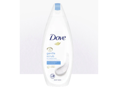 DOVE BODY WASH GENTLE SCRUB 500ML 
