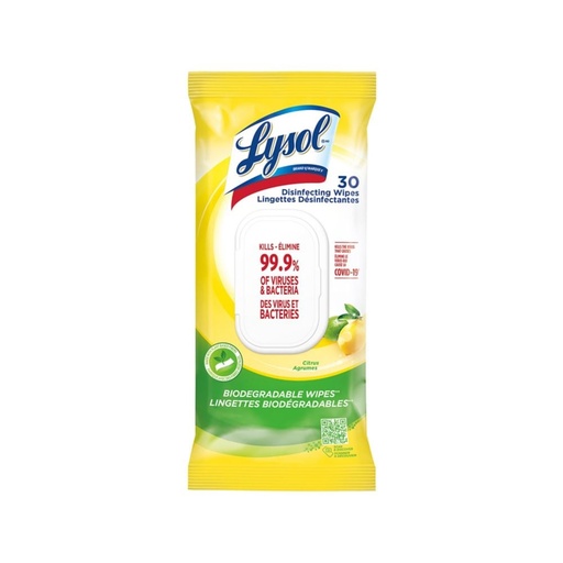 LYSOL WIPES CITRUS 30/CT
