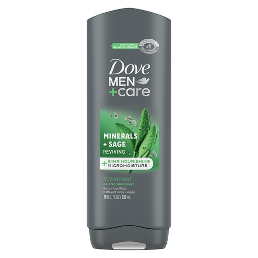 DOVE BODY WASH MINERALS FOR MEN 400ML   