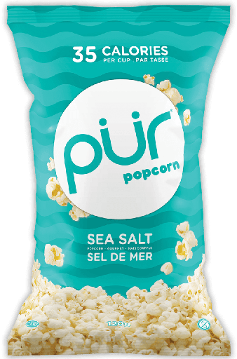 PUR POPCORN SEA SALT 120G