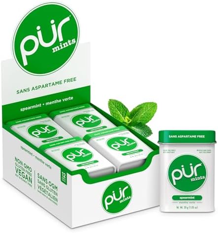PUR MINTS TIN PEPPERMINT 12/CT  