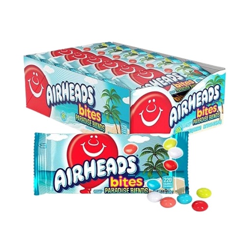 AIRHEADS BITE PARADISE BLENDS  57G/18CT 