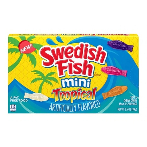 SWEDISH FISH MINI TROPICAL BOX 99G