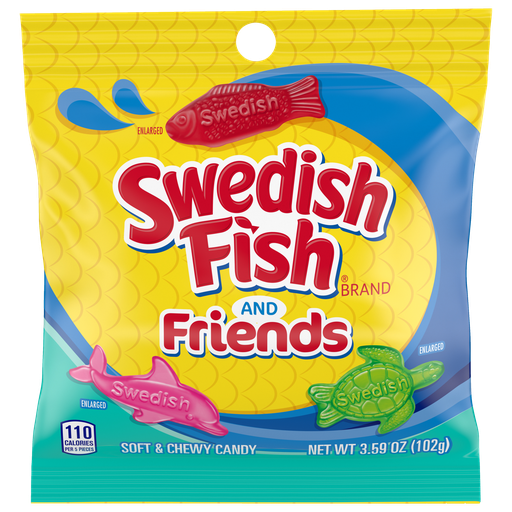 [070462009071] SWEDISH FISH AND FRIENDS 3.59G