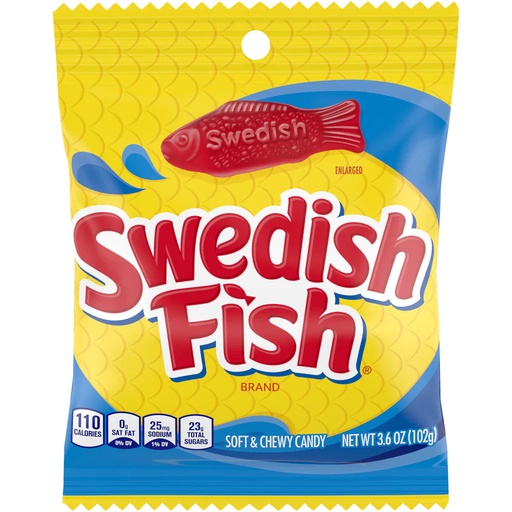 SWEDISH FISH SOFT & CHEWY CANDY 226G