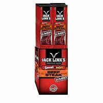[J0187] JACKLINK'S SWEET & HOT BEEF STEAK 28G/12PK