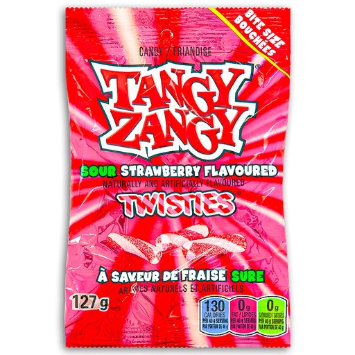 TANGYZANGY TWISTIES SOUR STRAWBERRY 127G