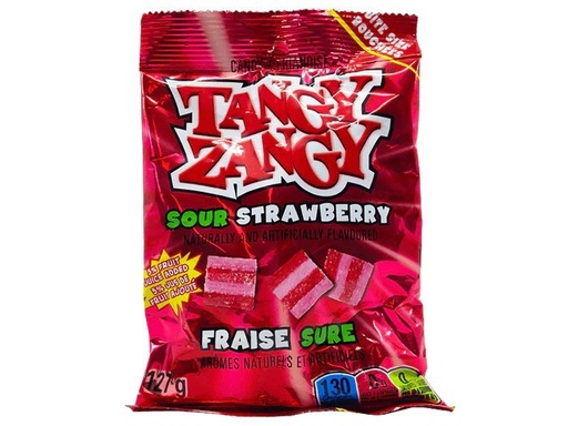 [055415195582] TANGYZANGY SOUR STRAWBERRY SQUARES/127G 