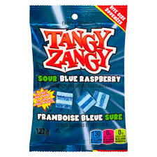 TANGYZANGY SOUR BLUE RASPBERRY SQUARES/127G 