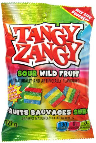 TANGYZANGY SOUR WILD FRUIT SQUARES/127G 