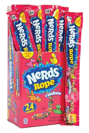 [30007654] NERDS ROPE RAINBOW 26G/24PK