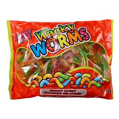 GUMMY ZONE WACKEY WORMS/1KG