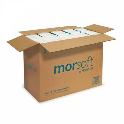 [05486001236] MORSOFT 2PLY DINNER NAPKIN WHITE /3000PC