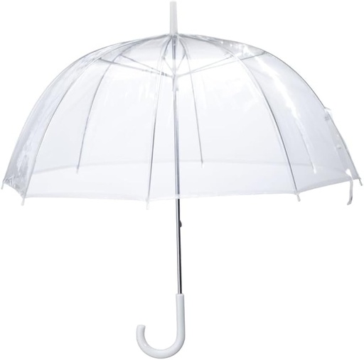 [698931000635] UMBRELLA LONG  DOME SHAPE CLEAR 