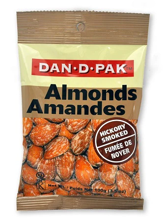 [770795610004] DAN-D ALMONDS HICKORY SMOKED 100