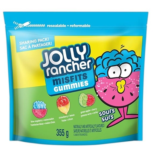[066259044004] JOLLY RANCHER GUMMIES SOURS 355G