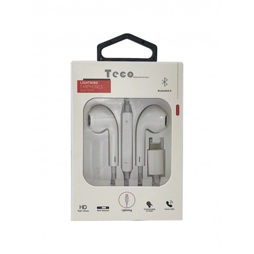 [819716666390] TECO EARPHONE LIGHTNING 