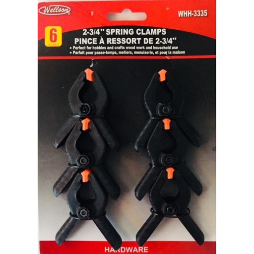 [WHH-3335] SPRING CLAMPS 6PC