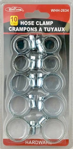 [WHH-2634] HOSE CLAMP 10PC