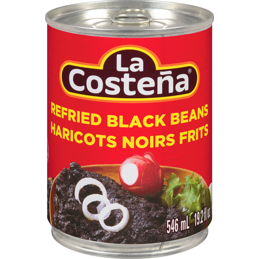 [076397889160] LA COSTENA REFRIED BLACK BEANS 546ML