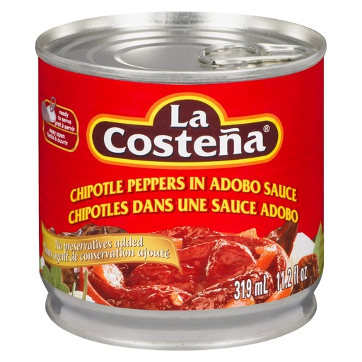 [076397889115] LA COSTENA CHIPOTLE PEPPERS IN ADOBO 319ML