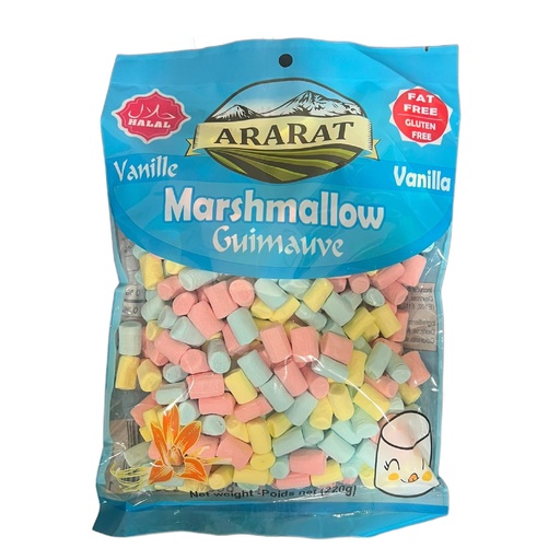 [880002000181] ARARAT MARSHMALLOW MINI ASSORTED  220G 