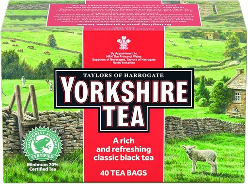 YORK SHIRE RED TEA 40 BAGS 