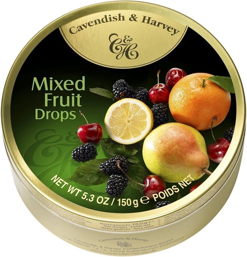 [CAV008] CAVE- MIXED FRUIT CANDY TIN 200G