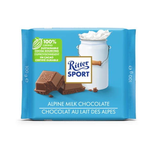 [RIT004] RITTER ALPINE MILK CHOCOLATE 100G