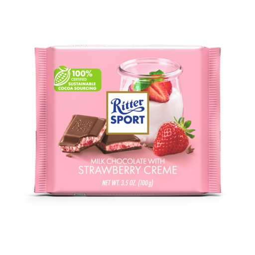 [RIT133] RITTER MILK CHOCO. STRAWBERRY 100G