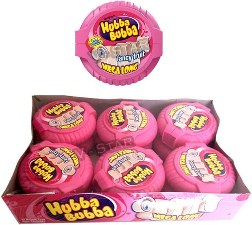 [4009900379571] HUBBA BUBBA FANCY FRUIT 12CT 