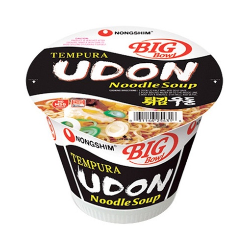 [031146064700] NONGSHIM SHRIMP TEMPURA UDON BOWL 114G/ 6CT