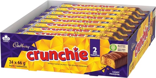 [061200011890] CADBURY CRUNCHIE KING SIZE 66G/ 24CT  
