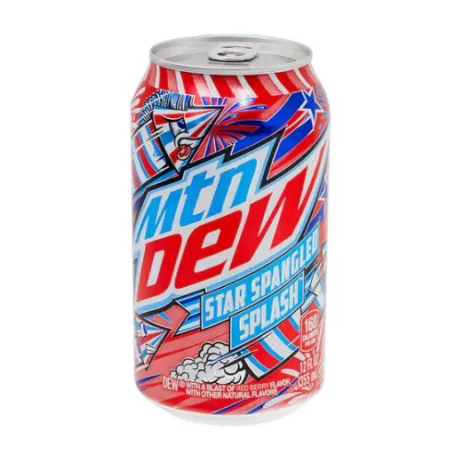 [012000231322] MOUNTAIN DEW STAR SPANGLED SPLASH 355ML 12/CT 
