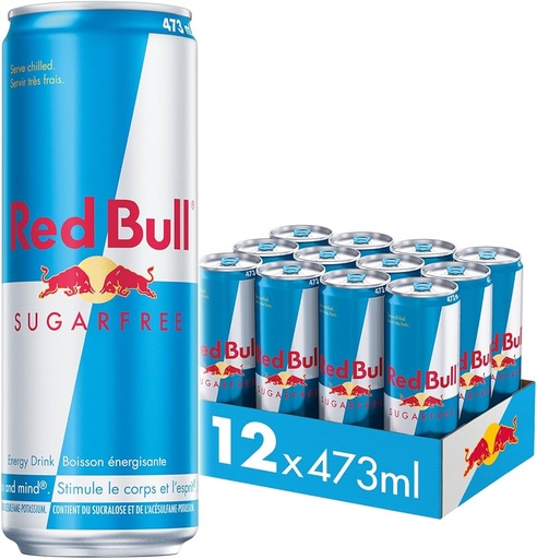 RED BULL SUGAR FREE 473ML/12CT (L) (CAN) 