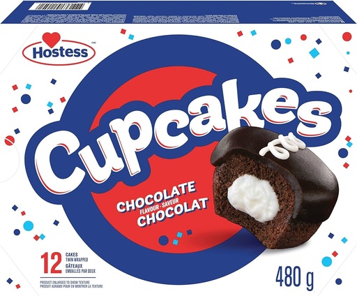[129221] HOSTESS CHOCOLATE CUPCAKE 480G/12ct