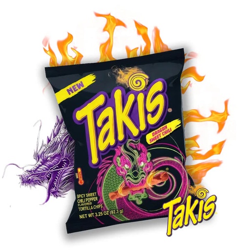 [757528046576] TAKIS DRAGON SWEET CHILI 90G