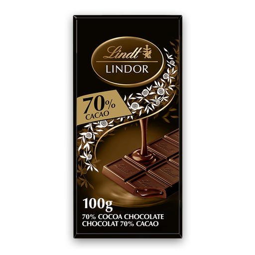 [743434011234] LINDT LINDOR 70% CACAO /100G