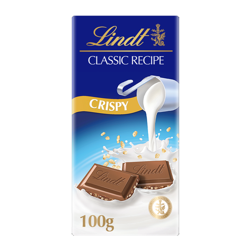[743434000337] LINDT SWISS CLASSIC CRUNCHY WHT /100G  