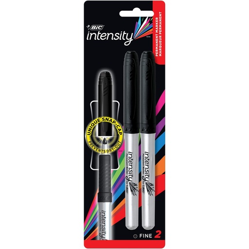 BIC INTENSITY FINE MARKER 2/PK