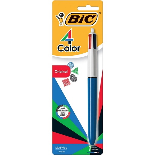 [070330100107] BIC 4 COLOUR BALL POINT PEN 