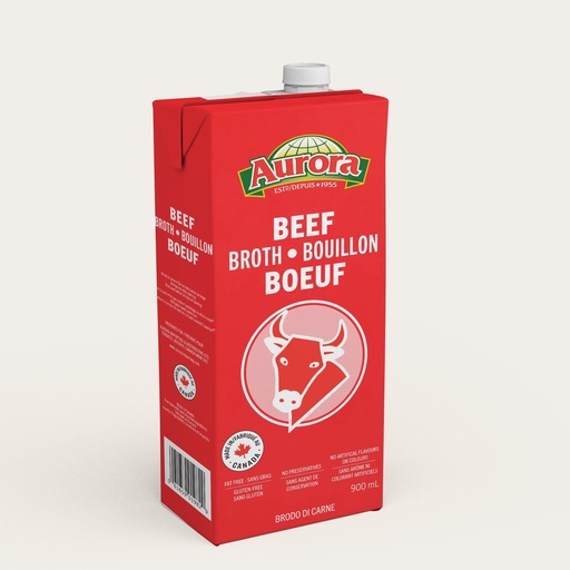 [061659022614] AURORA BEEF BROTH 946ML