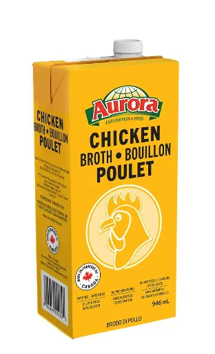 [061659022621] AURORA CHICKEN BROTH POULET 946M